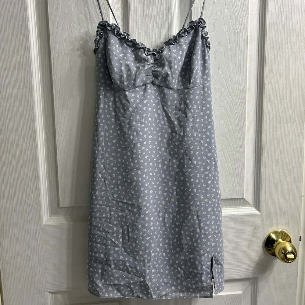 Floral Lavender Mini Dress